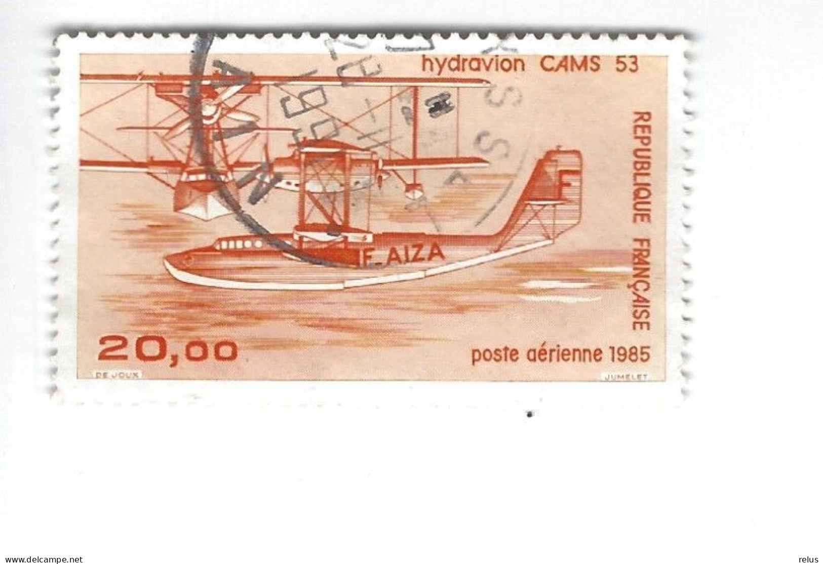 PA 58 Hydravion CAMS 30 Oblitéré 1985 - 1960-.... Gebraucht