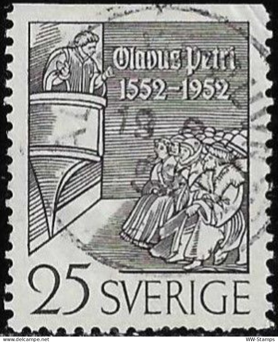 Sweden 1952 Used Stamp Olavus Petri 25 Ore [WLT1766] - Oblitérés