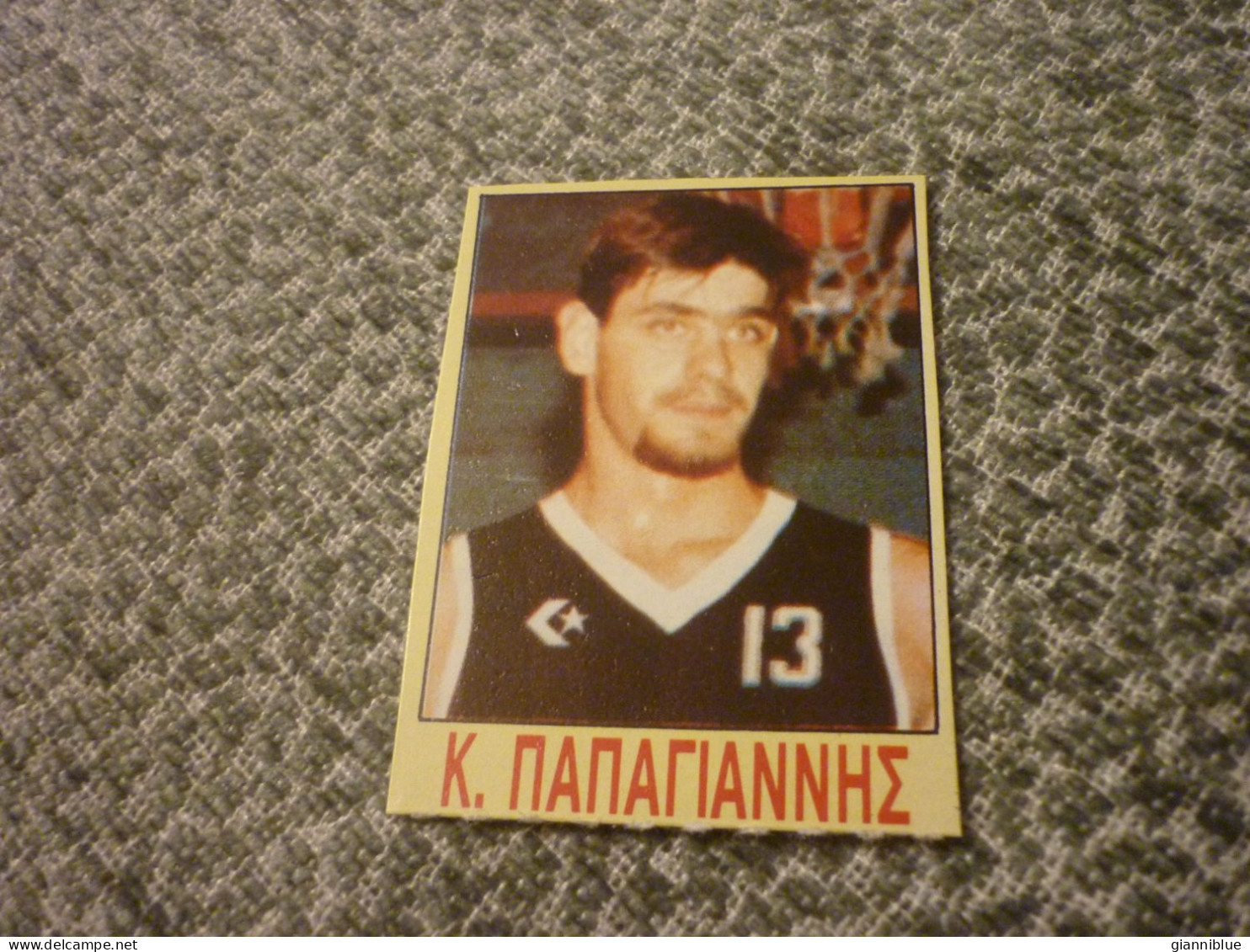 Kostas Papagiannis Apollon Patras Patra Greek Basketball Mplek Magazine '90s Card - Autres & Non Classés