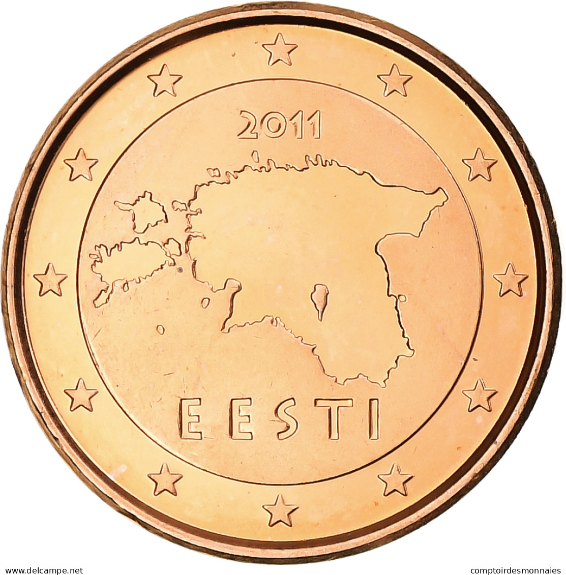 Estonie, Euro Cent, 2011, Vantaa, BU, SPL+, Cuivre Plaqué Acier, KM:61 - Estonia