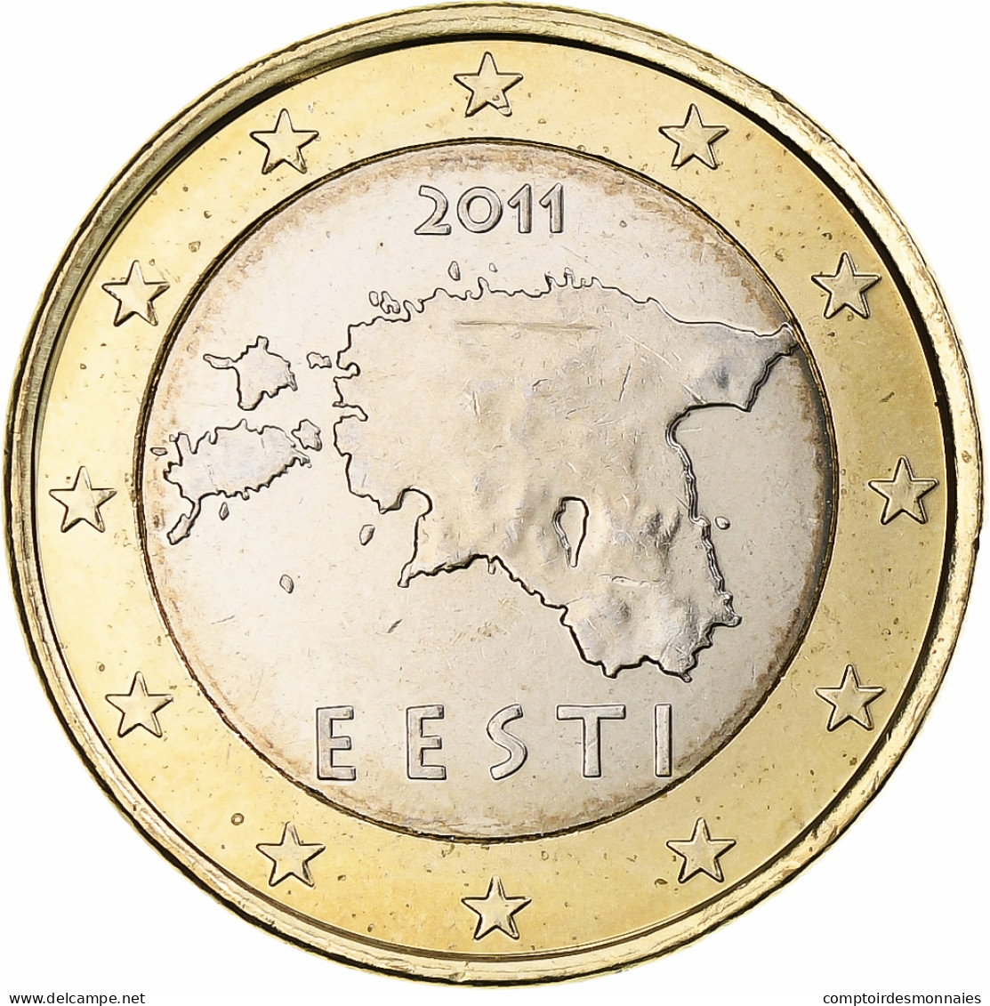 Estonie, Euro, 2011, Vantaa, BU, SPL+, Bimétallique, KM:67 - Estonie