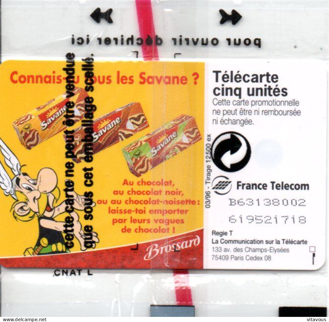 GN 223 BROSSARD SAVANE Astérix Et Obélix  Gâteau Cake  Télécarte FRANCE 5 Unités NSB Phonecard  (F 438) - 5 Units