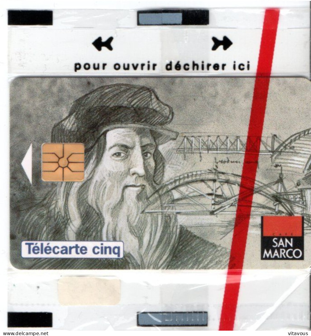 GN 80 SAN MARCO Léonard De Vinci Café Télécarte FRANCE 5 Unités NSB Phonecard  (F 439) - 5 Einheiten