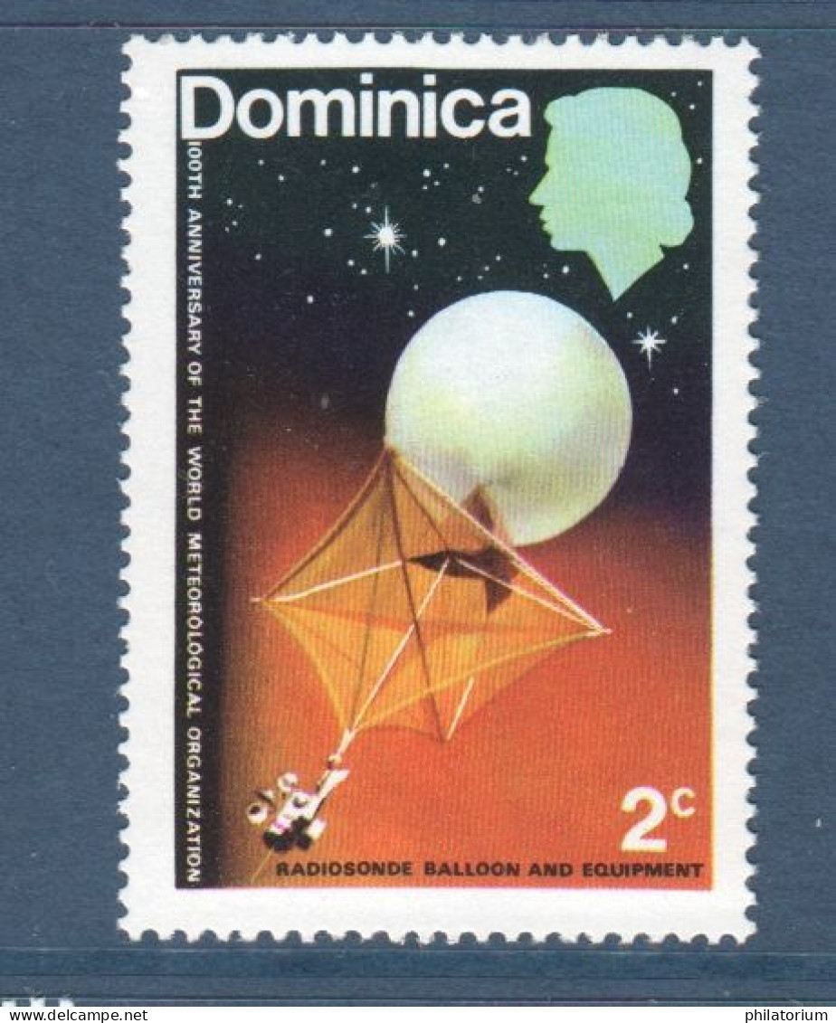 Dominica, Dominique, **, Yv 350, Mi 356, Ballon Sonde - Climat & Météorologie