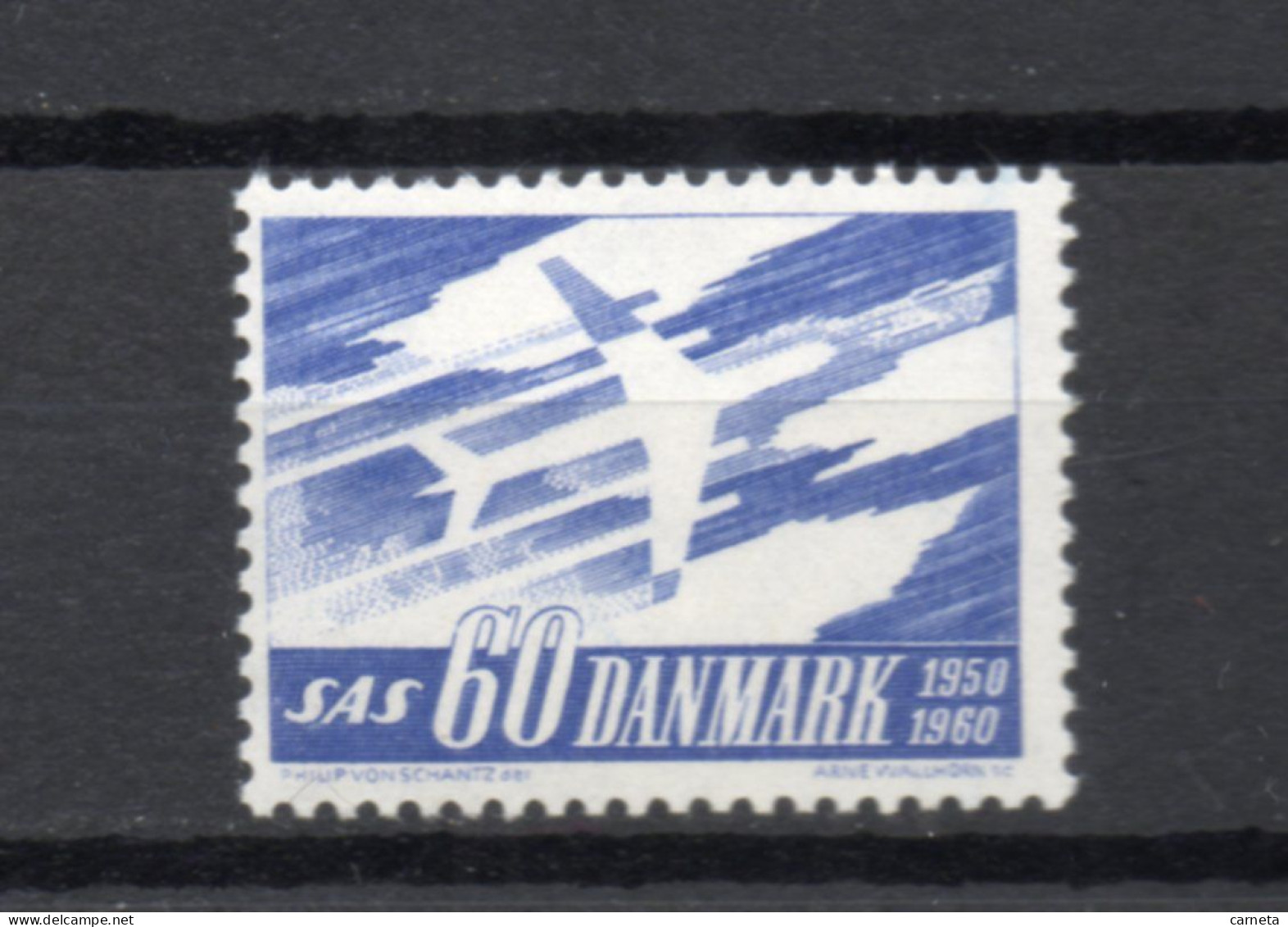 DANEMARK   N° 396   NEUF SANS CHARNIERE  COTE  1.25€    AVION - Nuevos