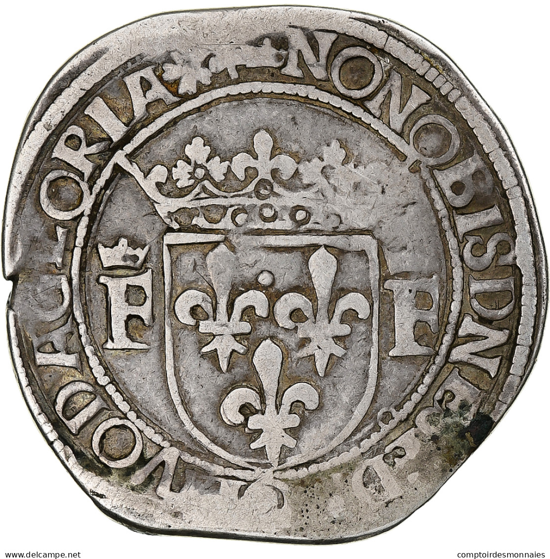 France, François Ier, Teston, Before 1540, Lyon, 10th Type, TB+, Argent - 1515-1547 Francis I