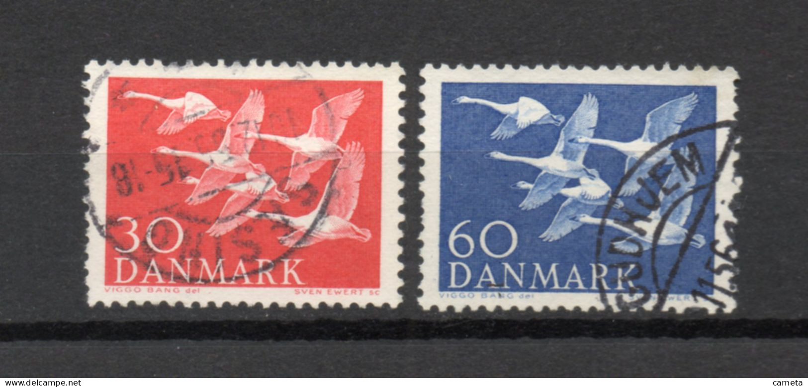 DANEMARK   N° 372 + 373   OBLITERES  COTE  1.30€    OISEAUX ANIMAUX FAUNE - Used Stamps