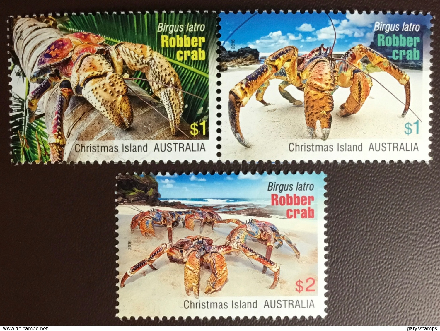 Christmas Island 2016 Robber Crabs MNH - Schalentiere