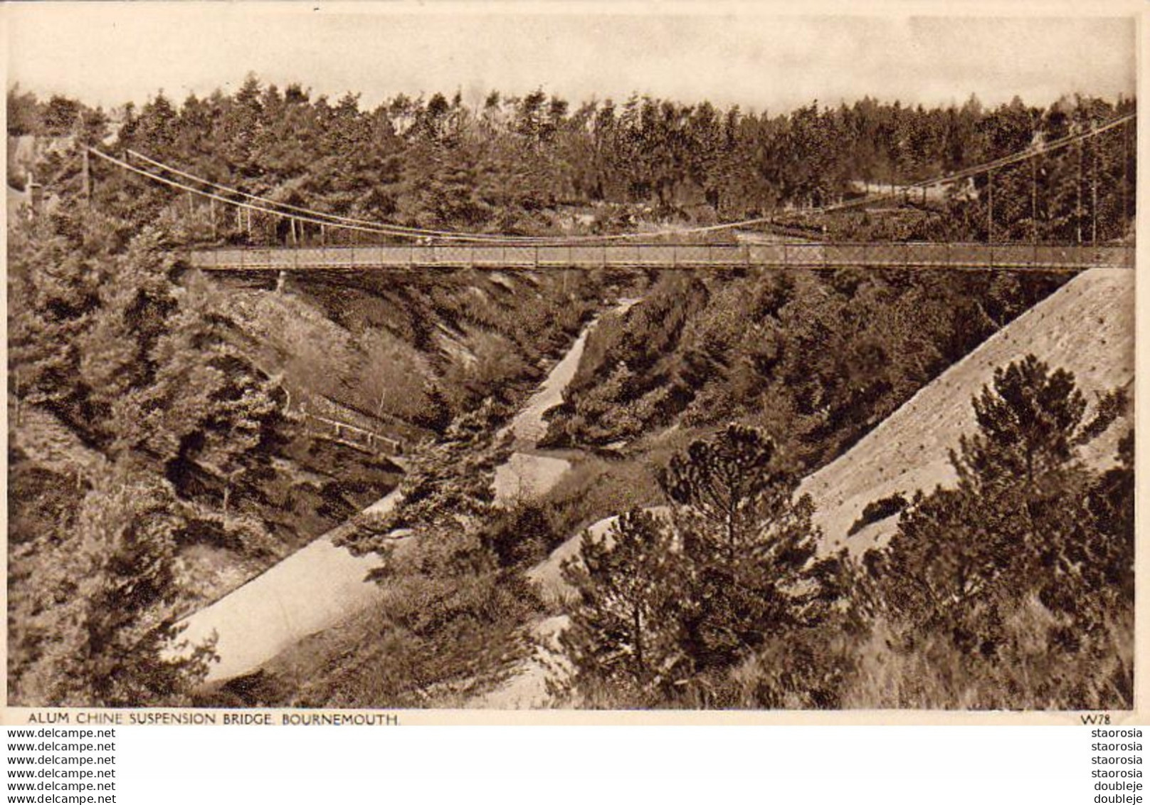 ENGLAND  BOURNEMOUTH  Alum Chine  Suspension Bridge - Bournemouth (fino Al 1972)