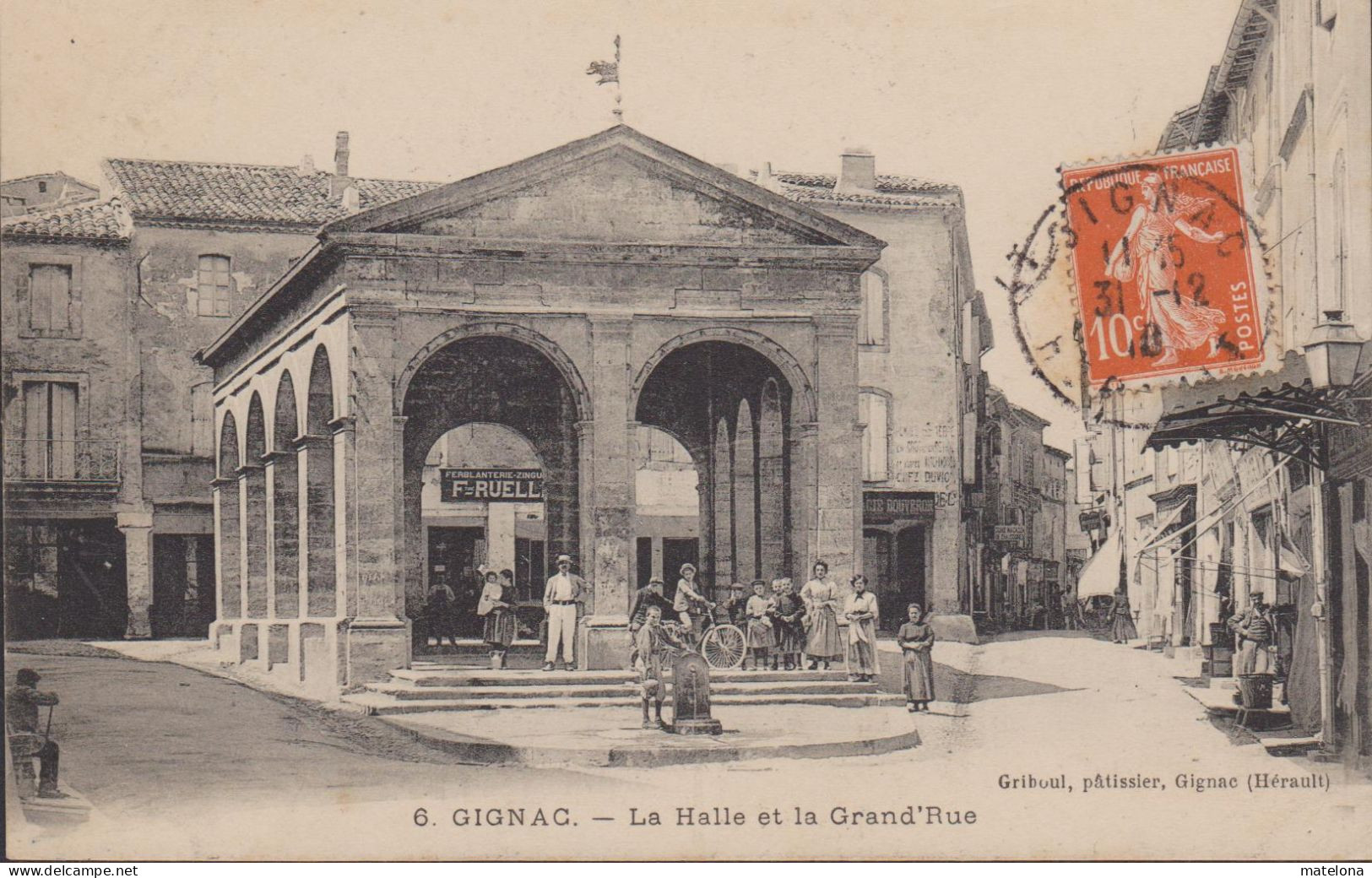 34 - HERAULT GIGNAC  LA HALLE ET LA GRAND'RUE - Gignac