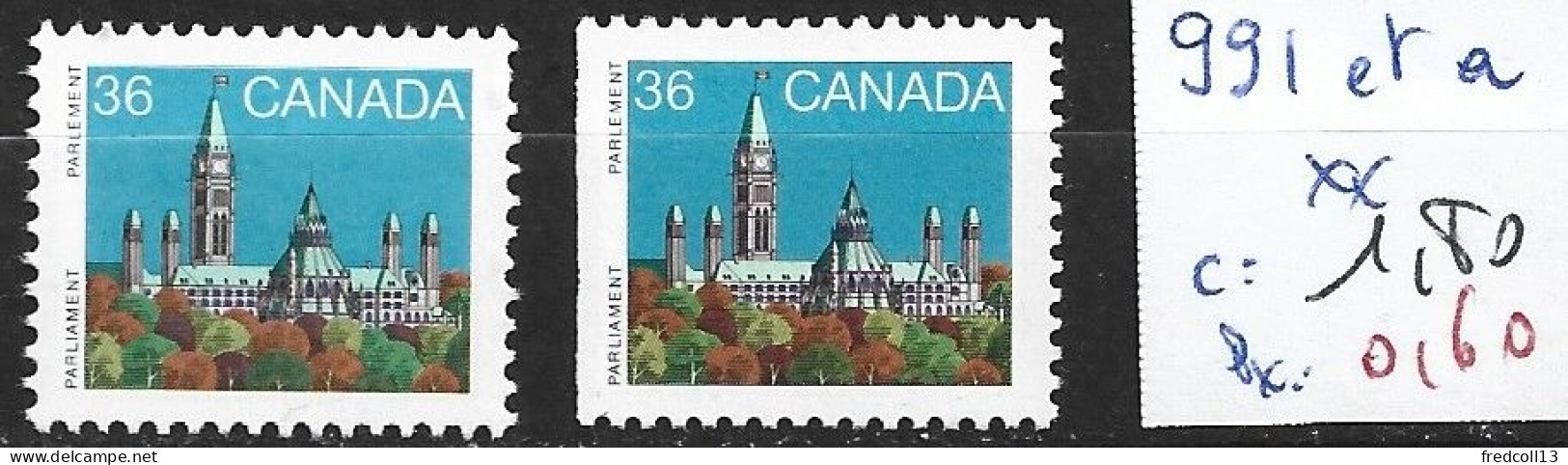 CANADA 991-991a ** Côte 1.80 € - Unused Stamps