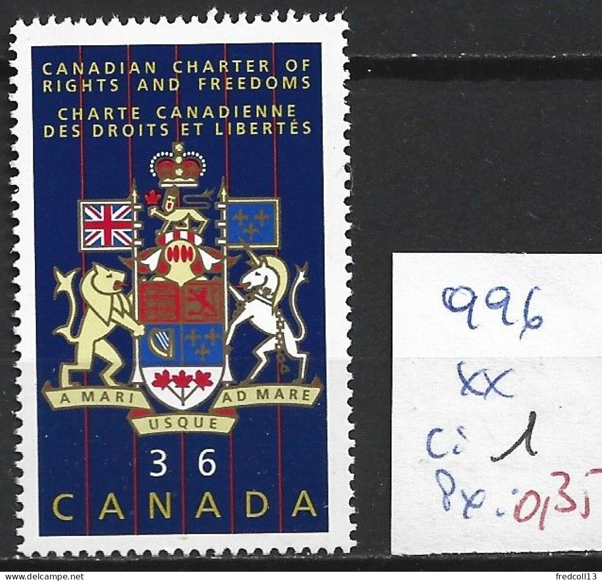 CANADA 996 ** Côte 1 € - Unused Stamps