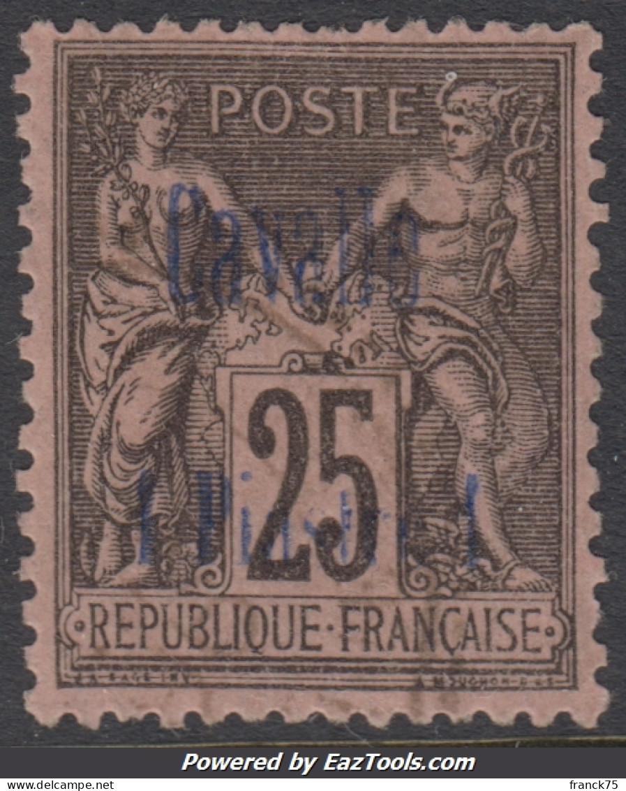 25c Sage Cavalle Oblitéré TB (Dallay N° 4, Cote 23€) - Used Stamps