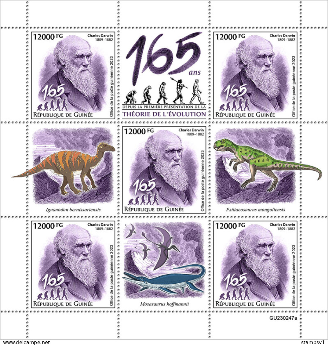 GUinea  2023 Charles Darwin. (247) OFFICIAL ISSUE - Nature