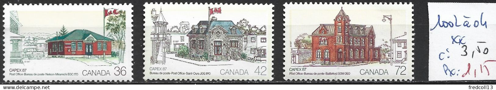 CANADA 1002 à 1004 ** Côte 3.50 € - Unused Stamps