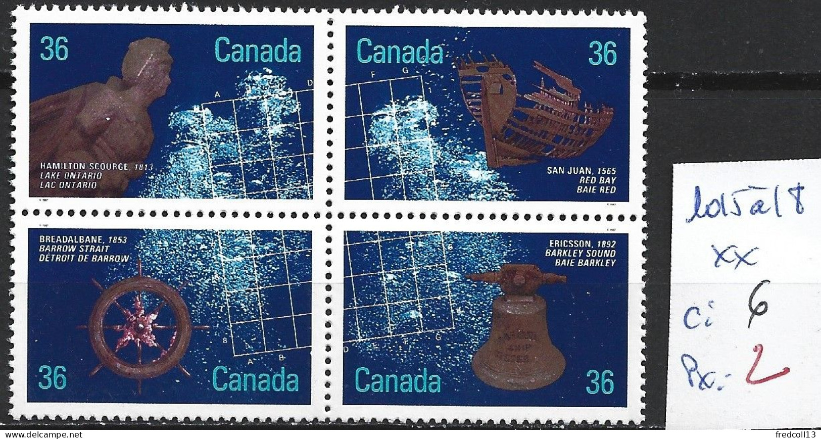 CANADA 1015 à 18 ** Côte 6 € - Unused Stamps