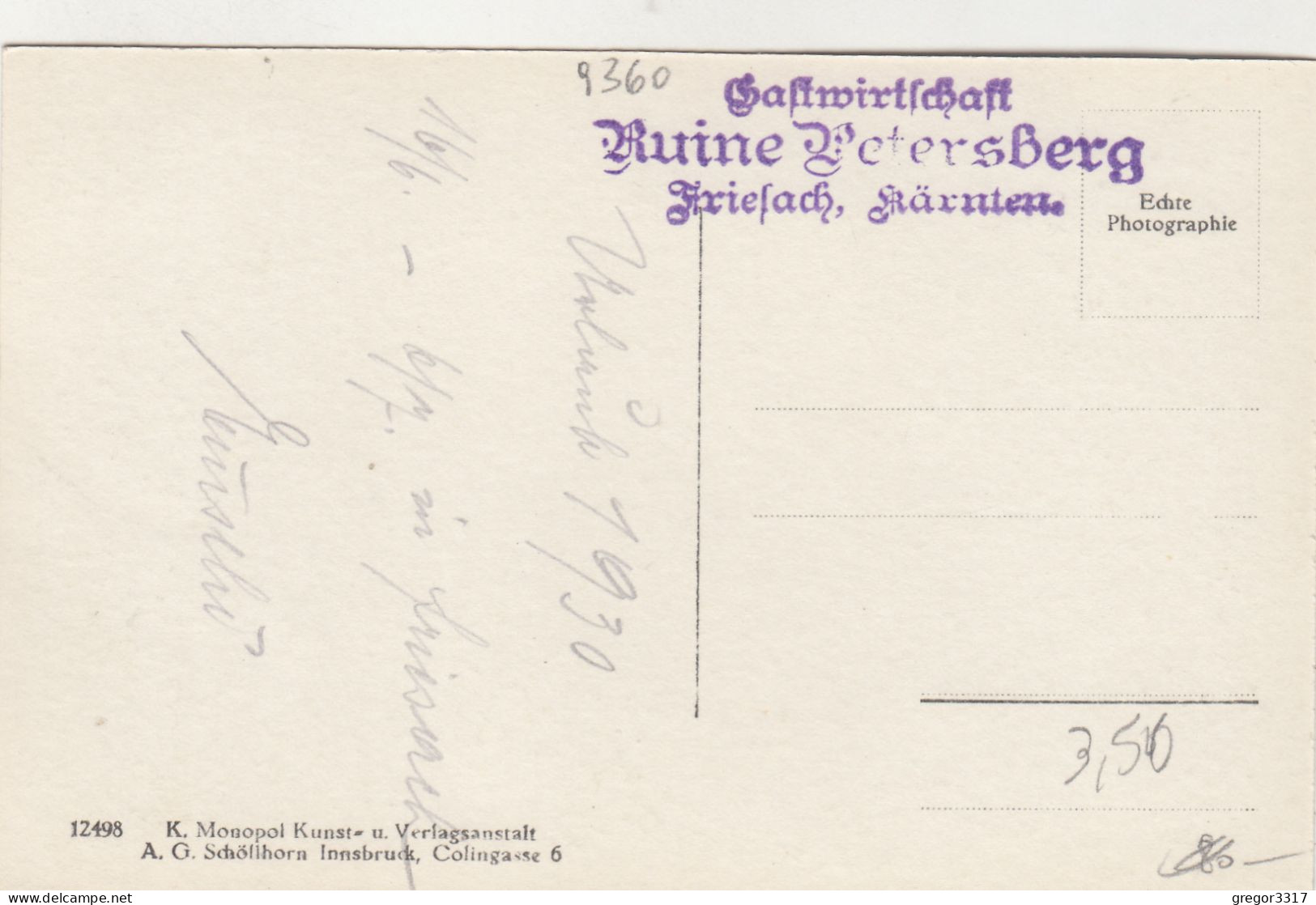 E451) FRIESACH In Kärnten - PETERSBERG - Romanischer Kreuzgang - Kärnten - Schöne Alte FOTO AK 1930 - Friesach