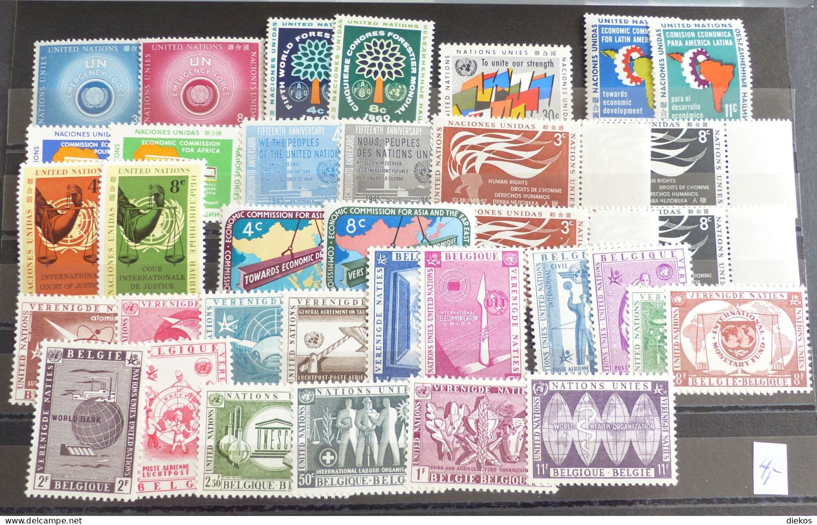 UNO NY / UNO Belgie  LOt MNH ** Postfrisch      #6213 - Nuevos