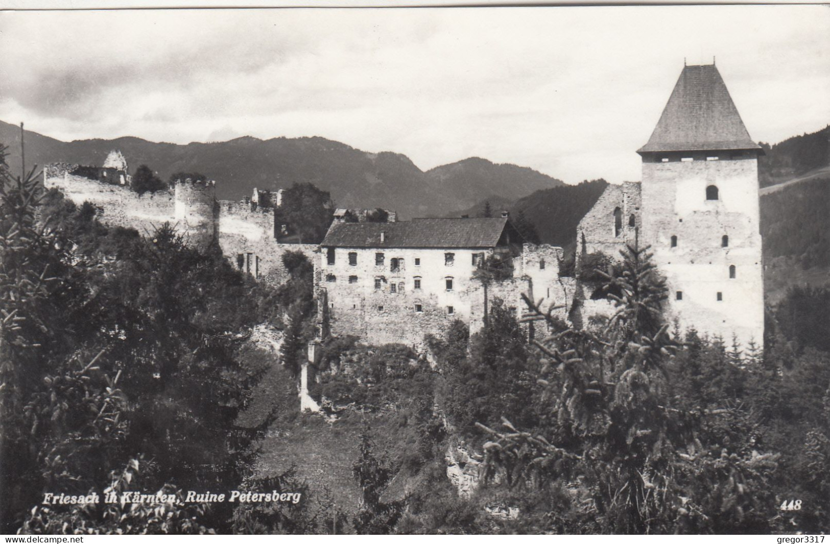 E454) FRIESACH In Kärnten - Alte S/W FOTO AK - Ruine PETERSBERG - Friesach