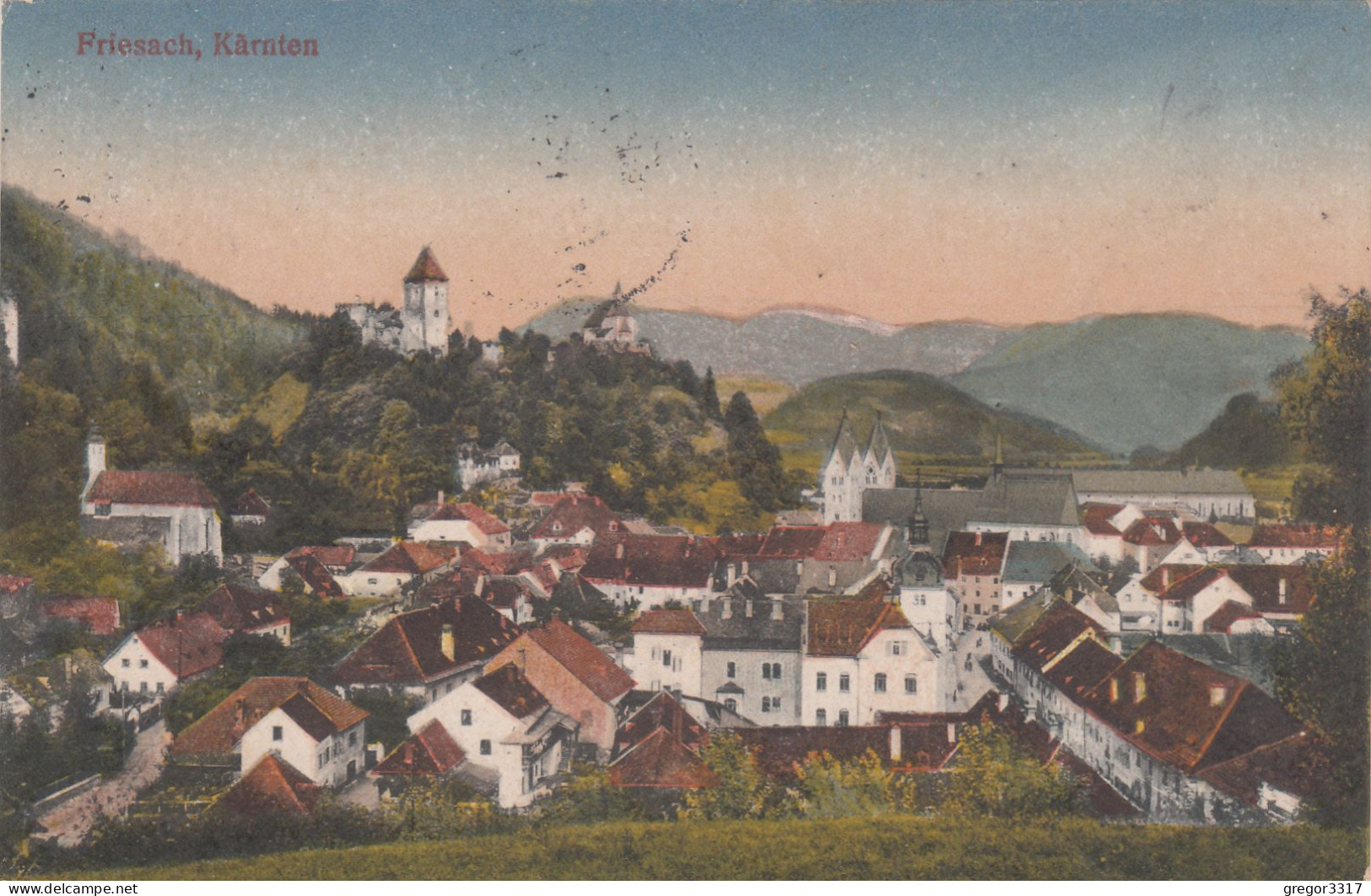 E455) FRIESACH In Kärnten - Häuser Details Im Vordergrund - 1927 - Friesach