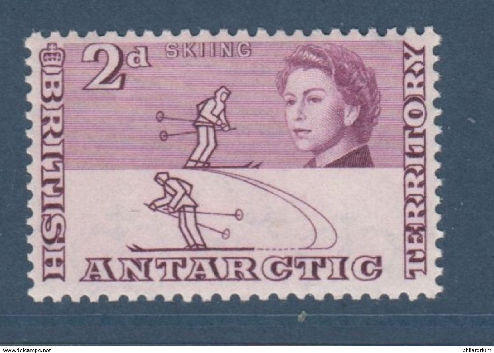 BAT, Territoire Antarctique Britanique, **, Yv 4, Mi 4,  Skieurs - Andere Vervoerswijzen