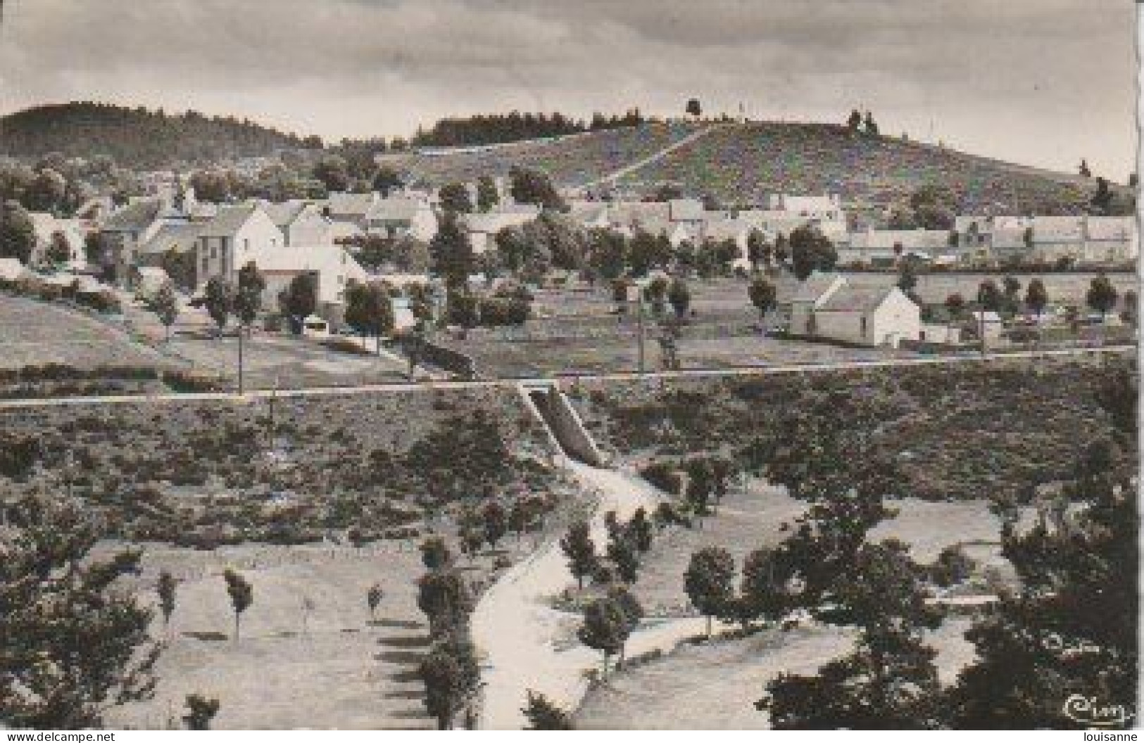 AUMONT  ( 48 )   VUE  GÉNÉRALE  -  C  P  S  M   ( 23 / 12 / 68  ) - Aumont Aubrac