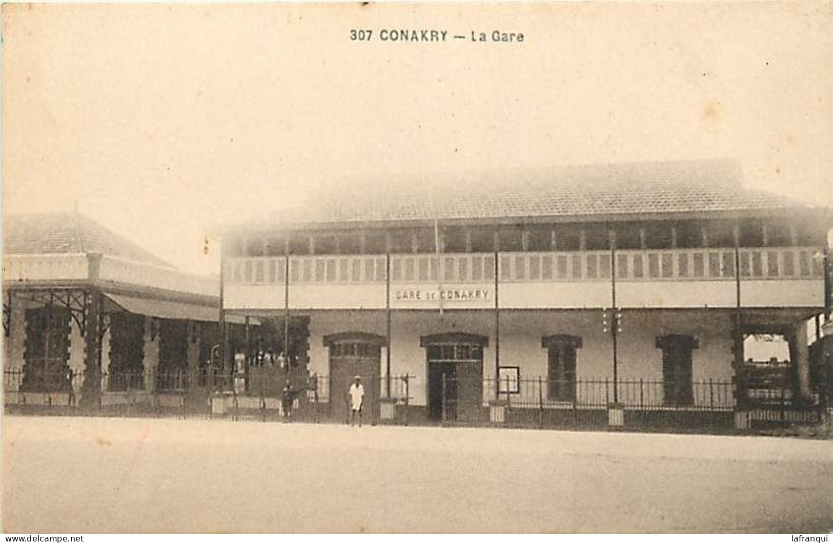 Pays Div-ref DD655- Guinée - Gare Ligne De Chemin De Fer De Conakry- - Guinée Française