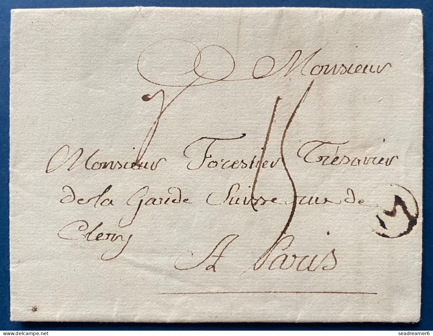 LETTRE 15 JUIN 1785 Marque Ronde Brune " M " De MENIN (Ht 13 Indice 13) Pour PARIS + Taxe 15 Manuscrit TTB & Intéressant - 1714-1794 (Pays-Bas Autrichiens)