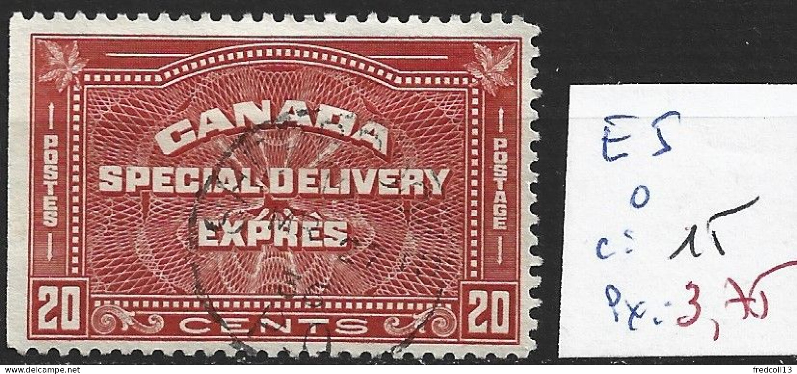 CANADA Expres 5 Oblitéré Côte 15 € - Eilbriefmarken