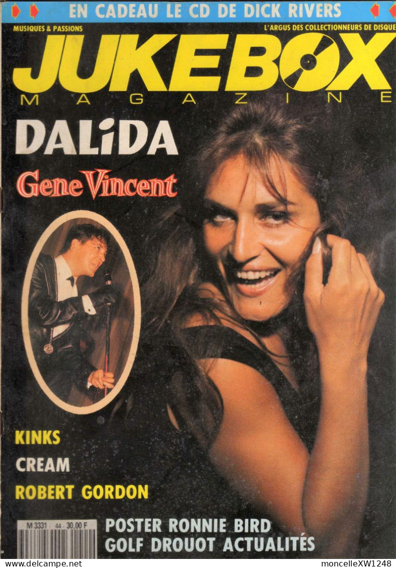 Juke Box Magazine N°44 (janvier 1991) - Dalida - Cream - Kinks - Robert Gordon. - Musica