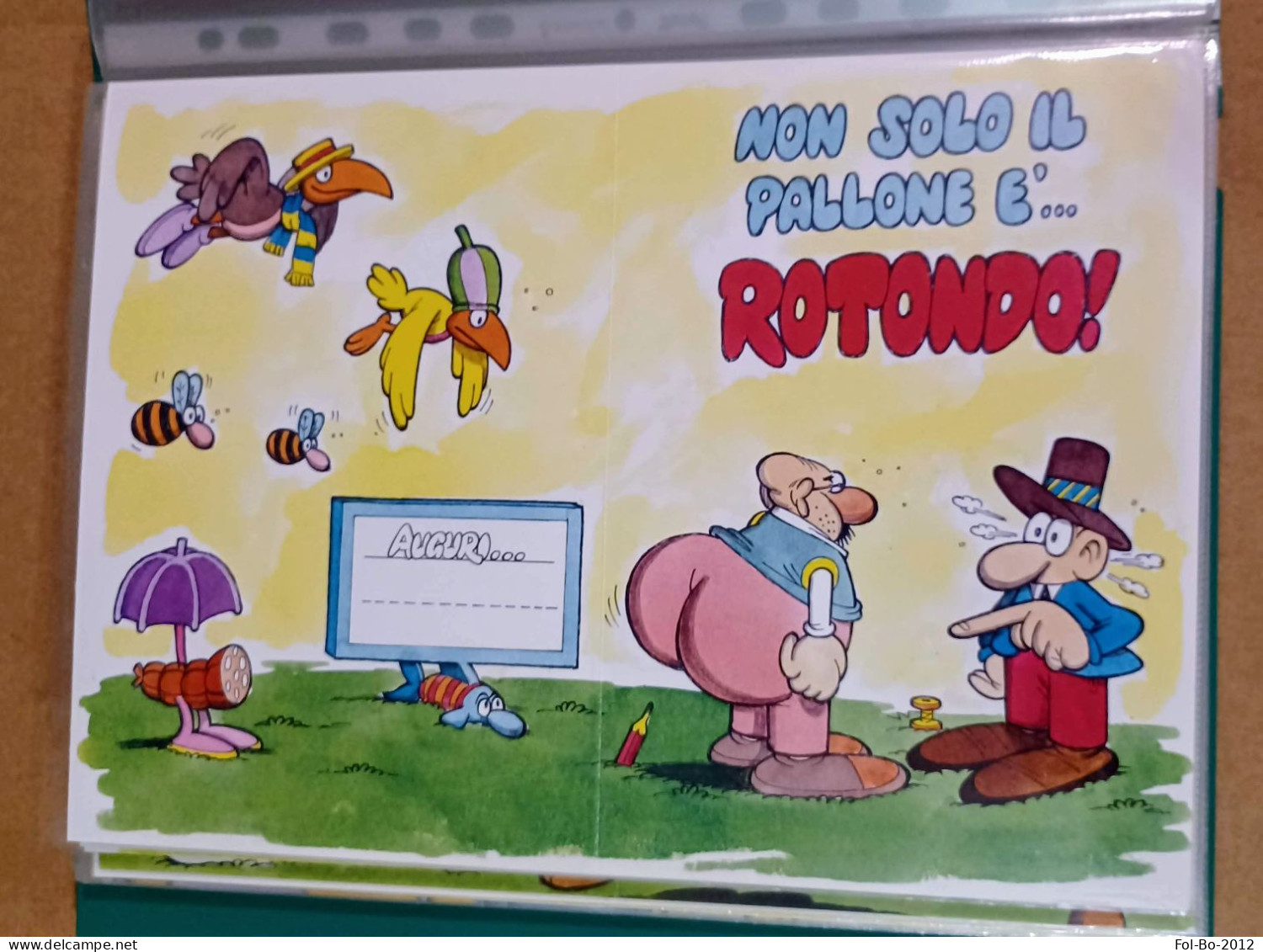 Jacovitti serie completa 12 biglietti d'auguri del 1990 rara