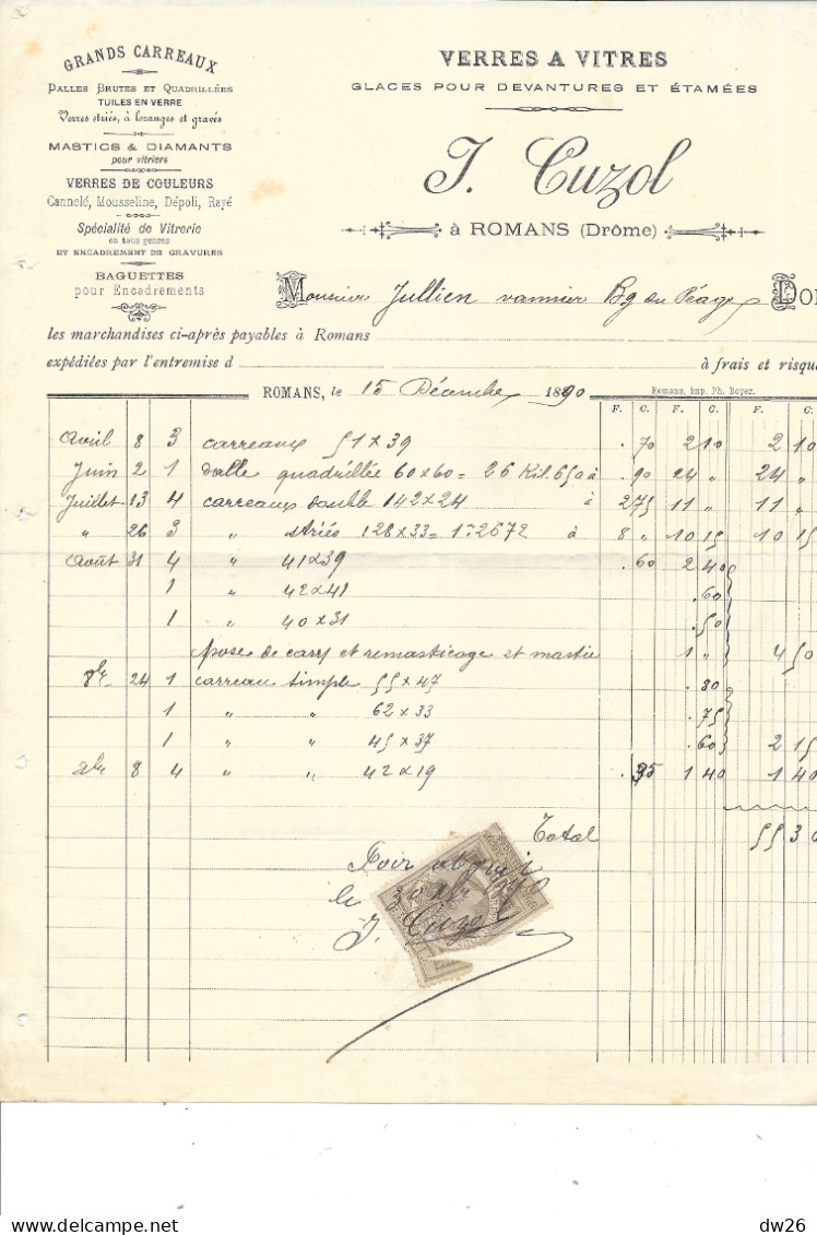 Lot De 13 Documents Commerciaux Et Factures - Entreprise Jullien, Chapelier à Bourg-de-Péage (Drôme) 1890 Environ - 1800 – 1899