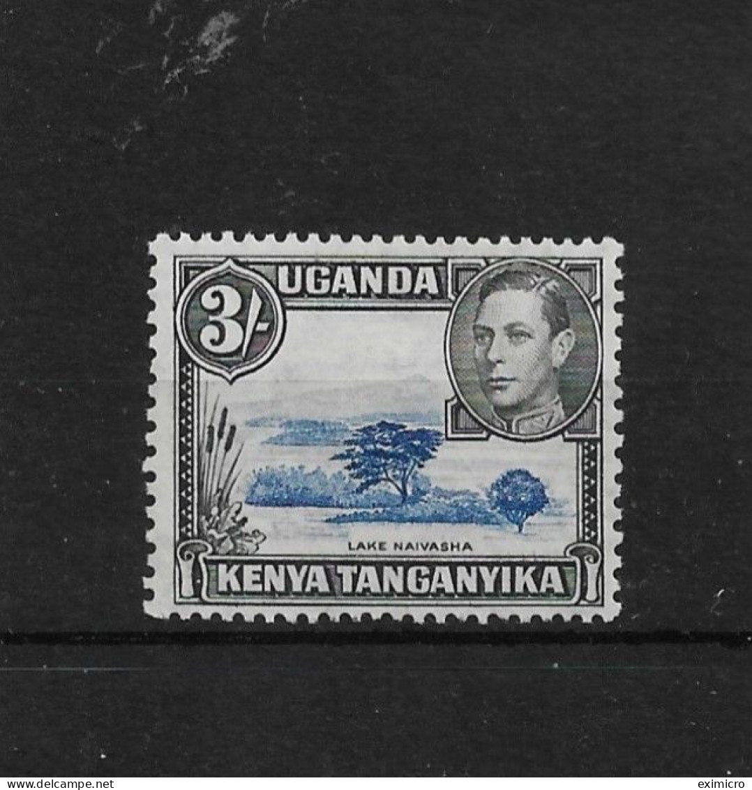 KENYA, UGANDA AND TANGANYIKA 1947 3s DEEP VIOLET-BLUE/BLACK SG 147a LIGHTLY MOUNTED MINT Cat £85 - Kenya, Uganda & Tanganyika