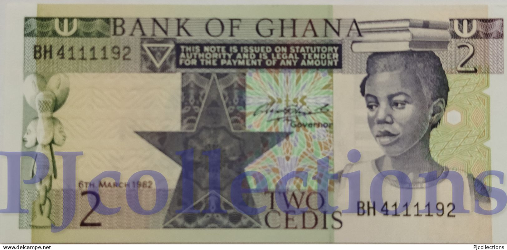 GHANA 2 CEDIS 1982 PICK 18d UNC - Ghana