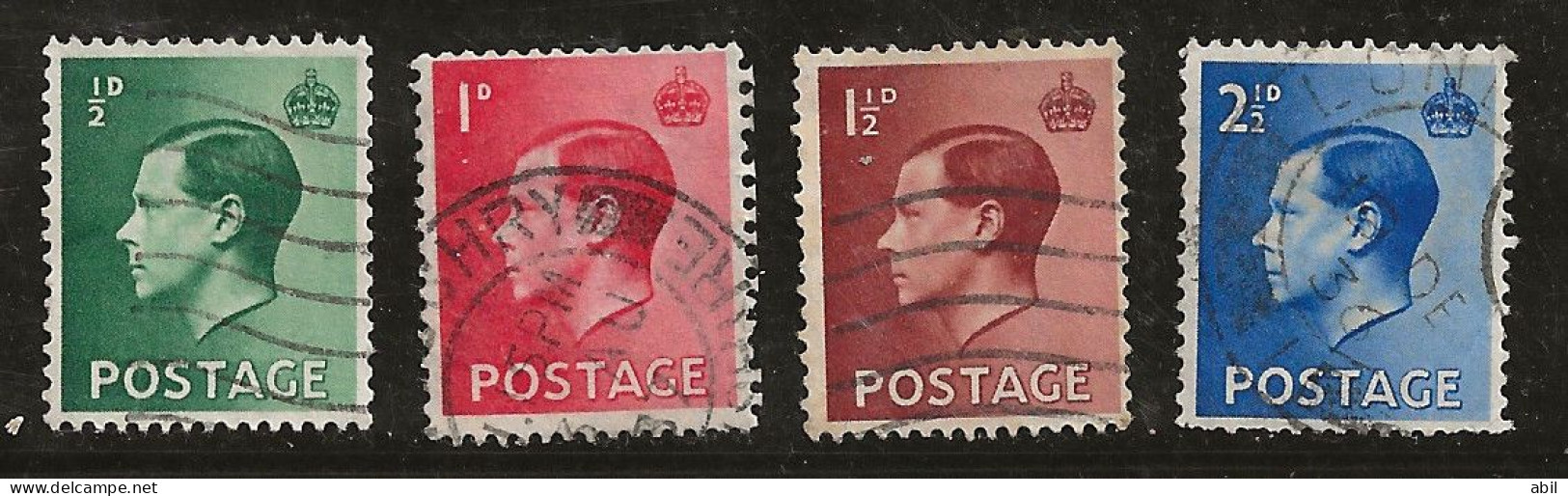 Grande-Bretagne 1935 N° Y&T :  205 à 208 Obl. - Used Stamps