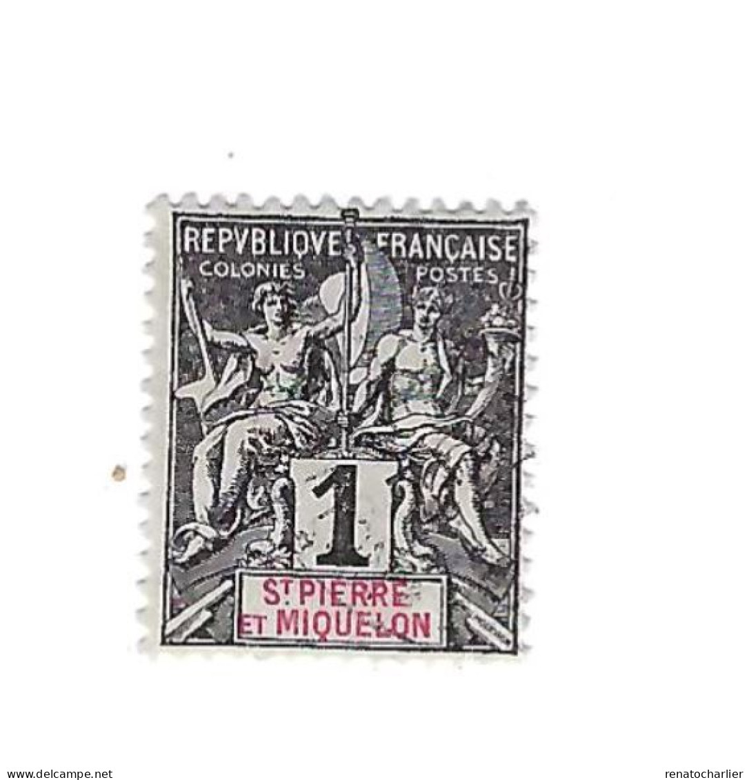 Type Groupe.1 Centime. - Oblitérés