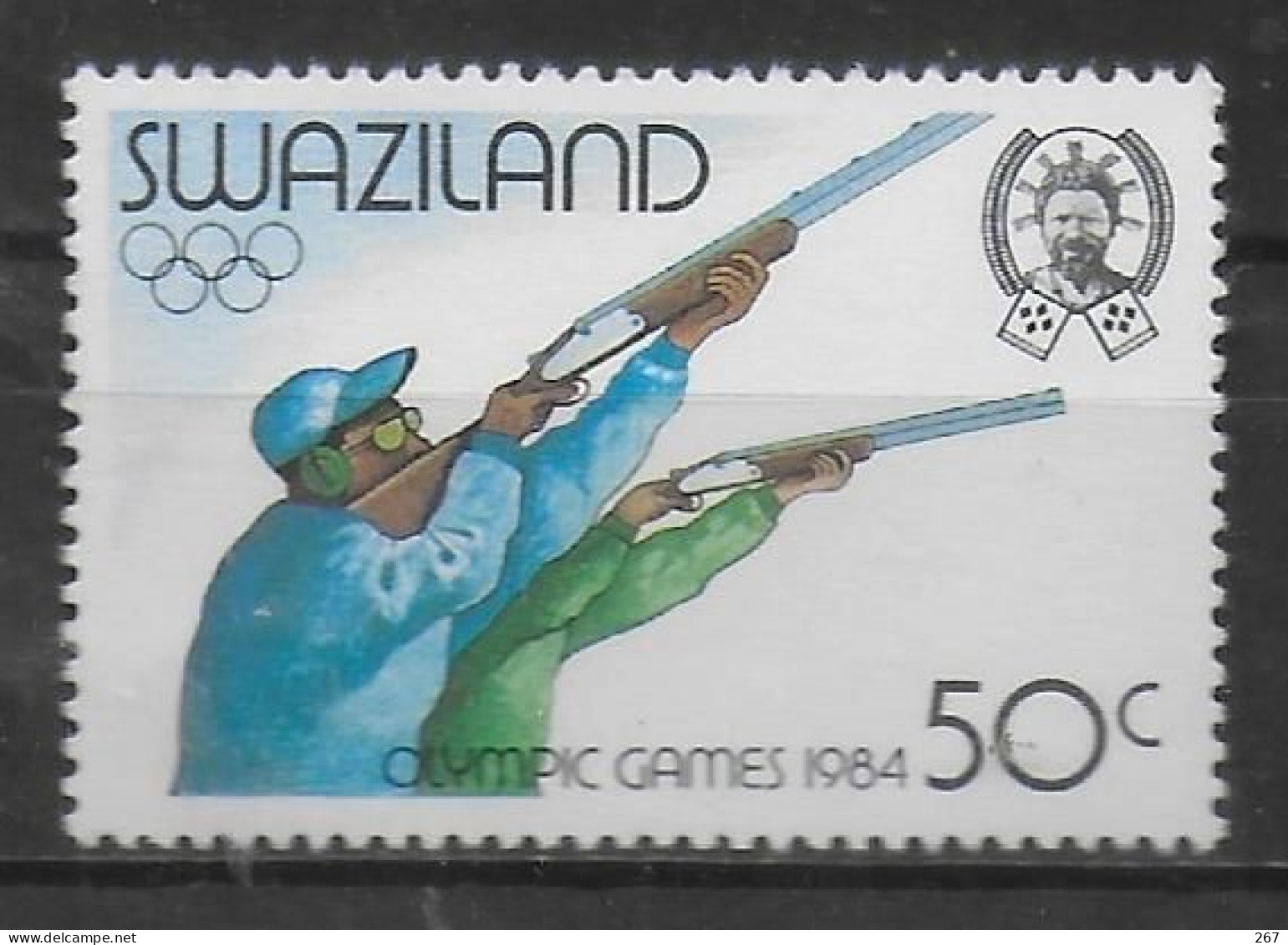 SWAZILAND  N° 458  * *    Jo 1984  Tir - Waffenschiessen