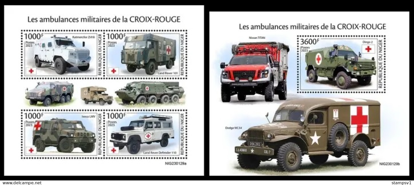 NIger  2023 Military Ambulances. (129) OFFICIAL ISSUE - Altri (Terra)