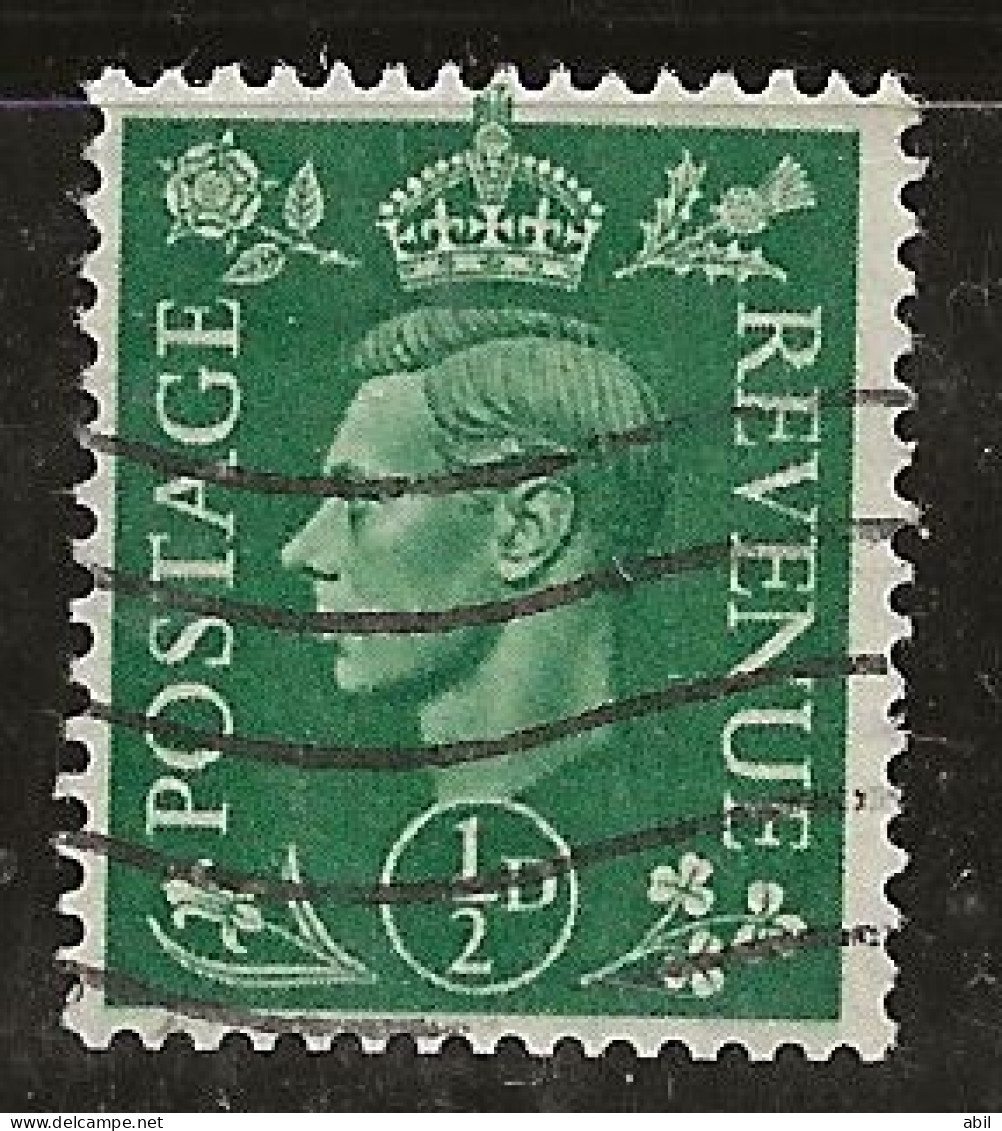 Grande-Bretagne 1937-1947 N° Y&T :  209b (fil.K Renversé) Obl. - Used Stamps