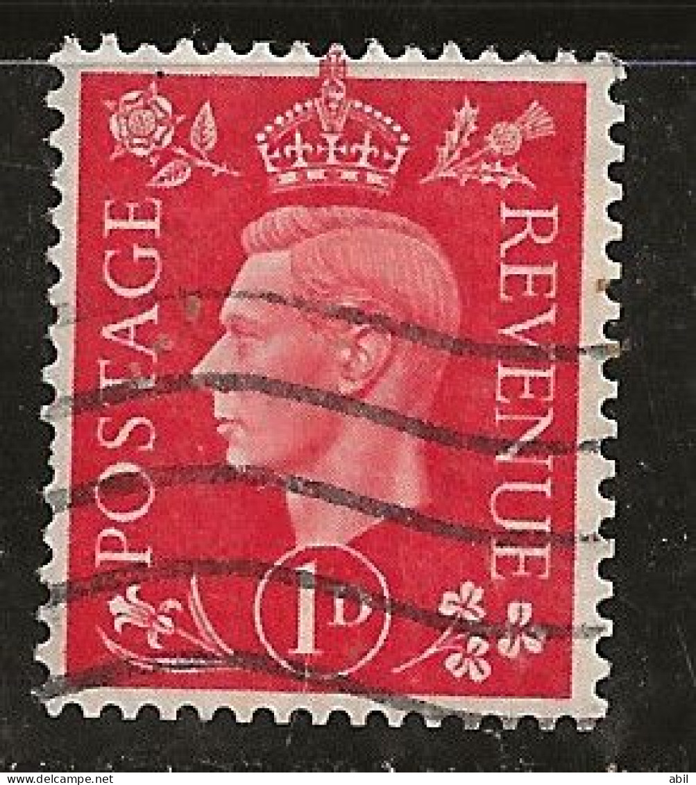 Grande-Bretagne 1937-1947 N° Y&T :  210b (fil.K Renversé) Obl. - Used Stamps