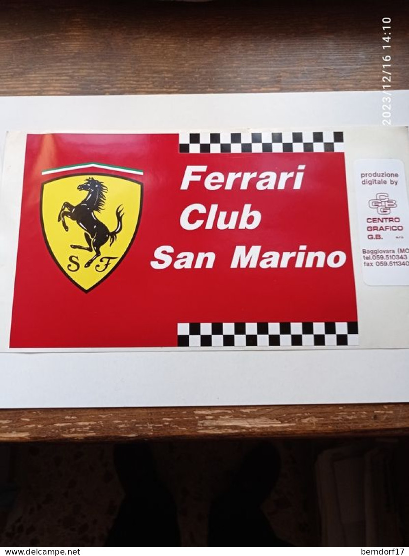 FERRARI CLUB SAN MARINO - Car Racing - F1