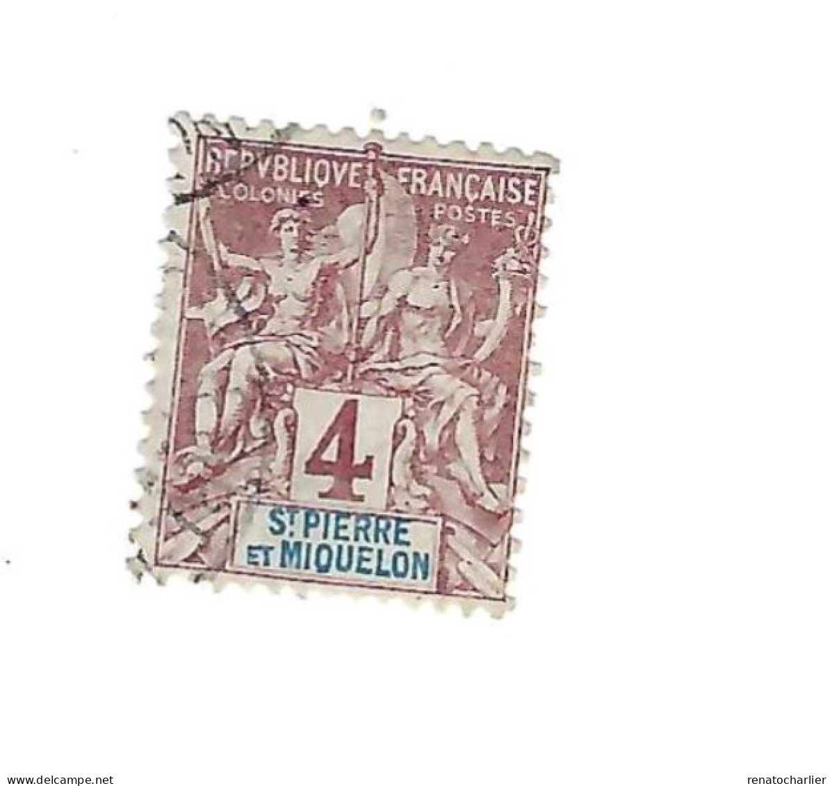 Type Groupe.4 Centimes. - Used Stamps