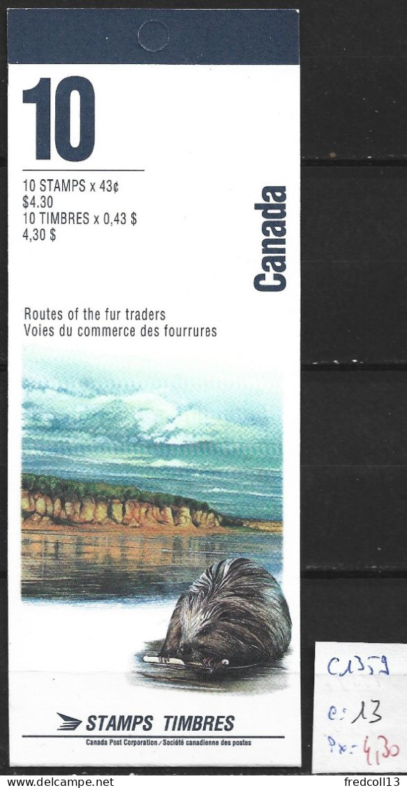 CANADA Carnet C 1359 Côte 13 € - Full Booklets