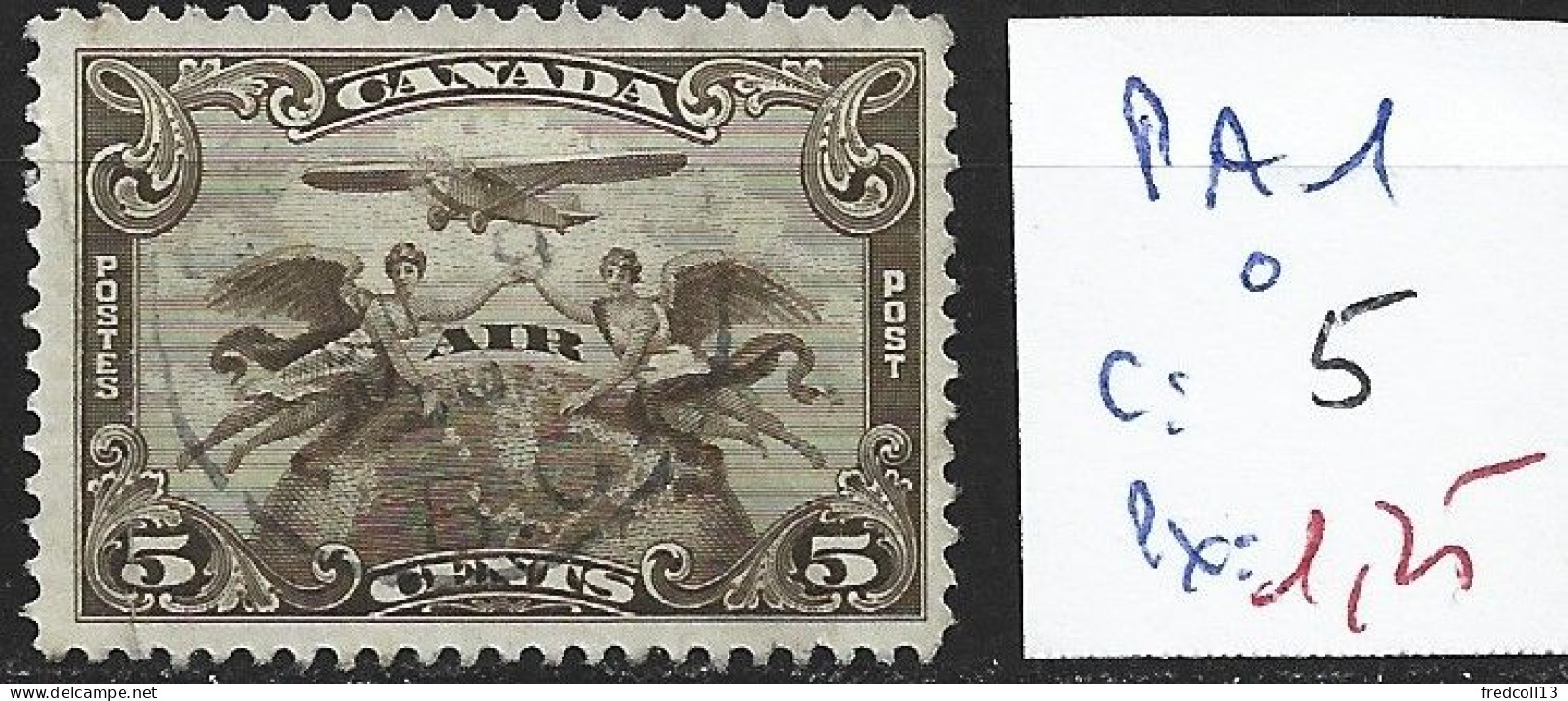 CANADA PA 1 Oblitéré Côte 5 € - Airmail