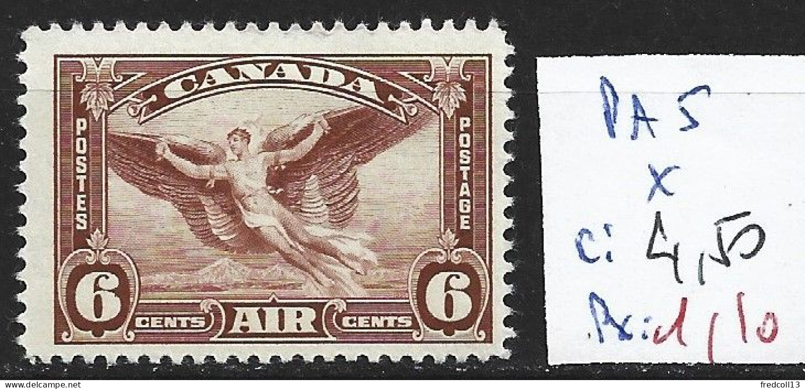 CANADA PA 5 * Côte 4.50 € - Airmail