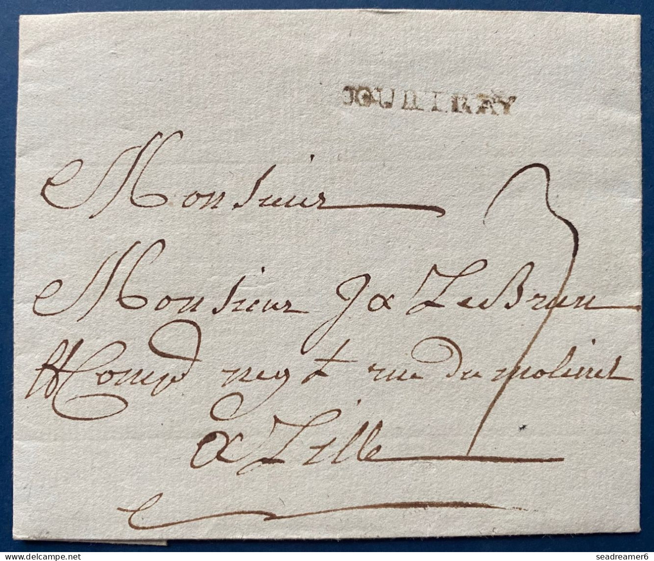 LETTRE 12 SEPT 1779 Marque 30 X 3.5 Mm " COURTRAY " (Ht 22 Indice 12) Pour LILLE + Taxe Manuscrite 3 TTB - 1714-1794 (Pays-Bas Autrichiens)