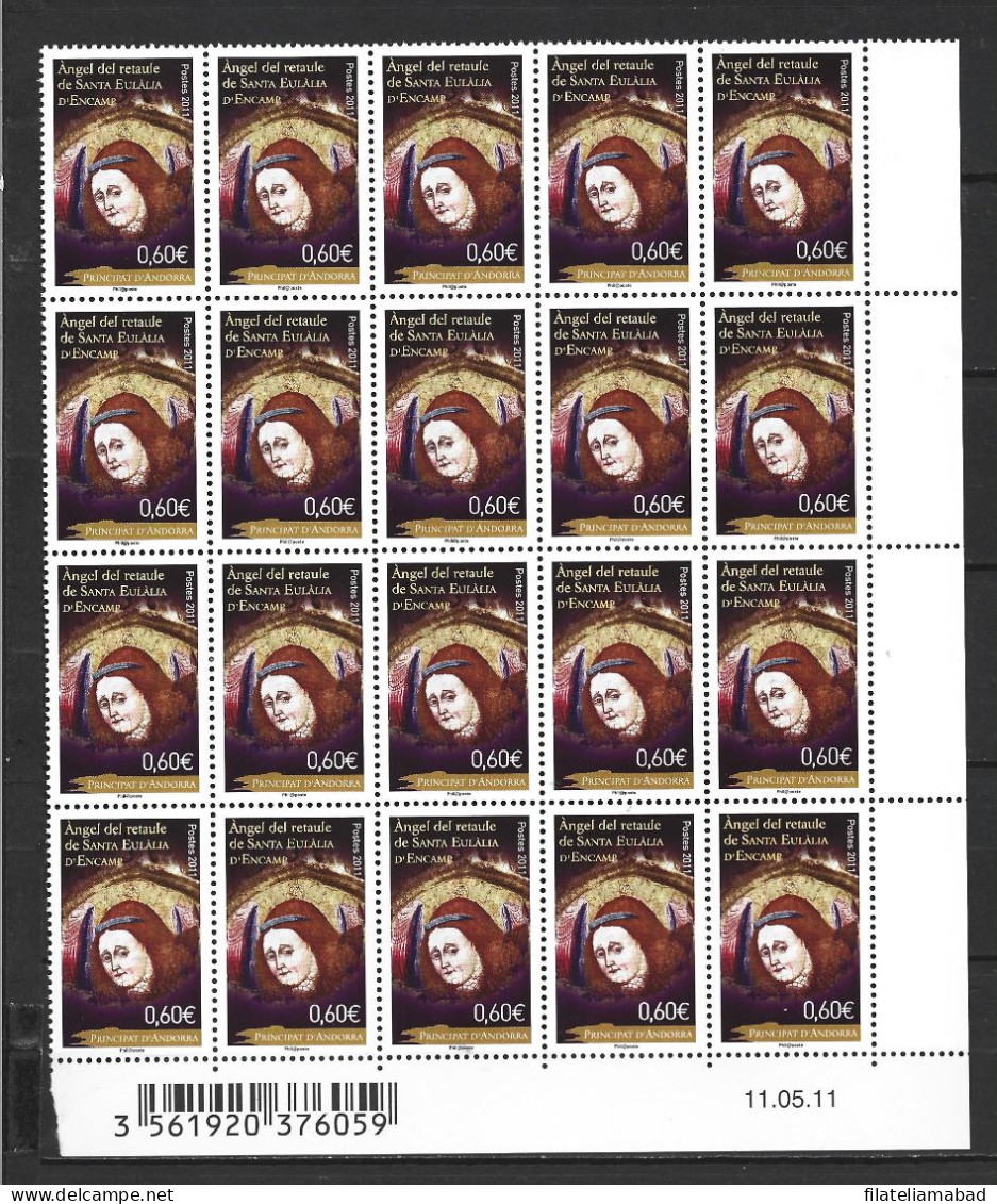 ANDORRA CORREO FRANCES Nº 717  20 SELLOS NUEVOSY PERFECTOS (C.H) - Used Stamps