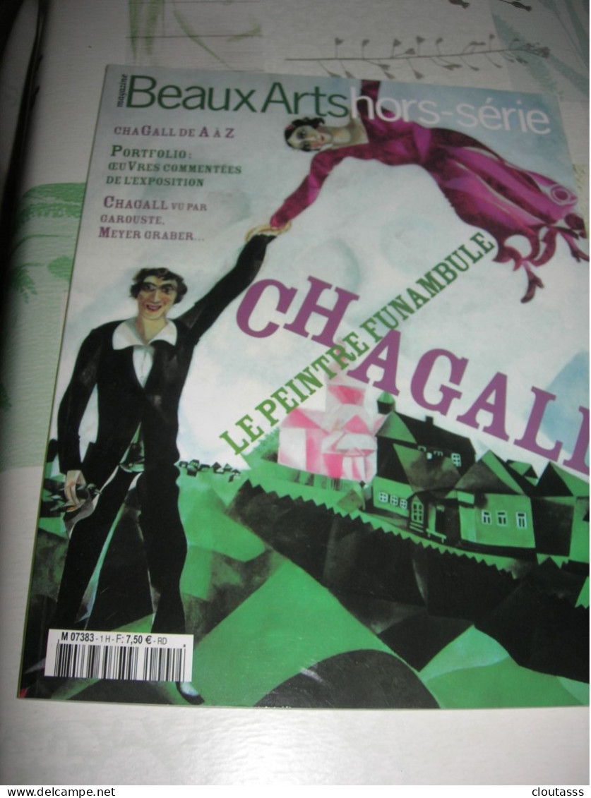 CHAGALL) BEAUX  ARTS  MAGAZINE  HORS SERIE 1H                ETAT NEUF   95 PAGES - Revistas & Catálogos