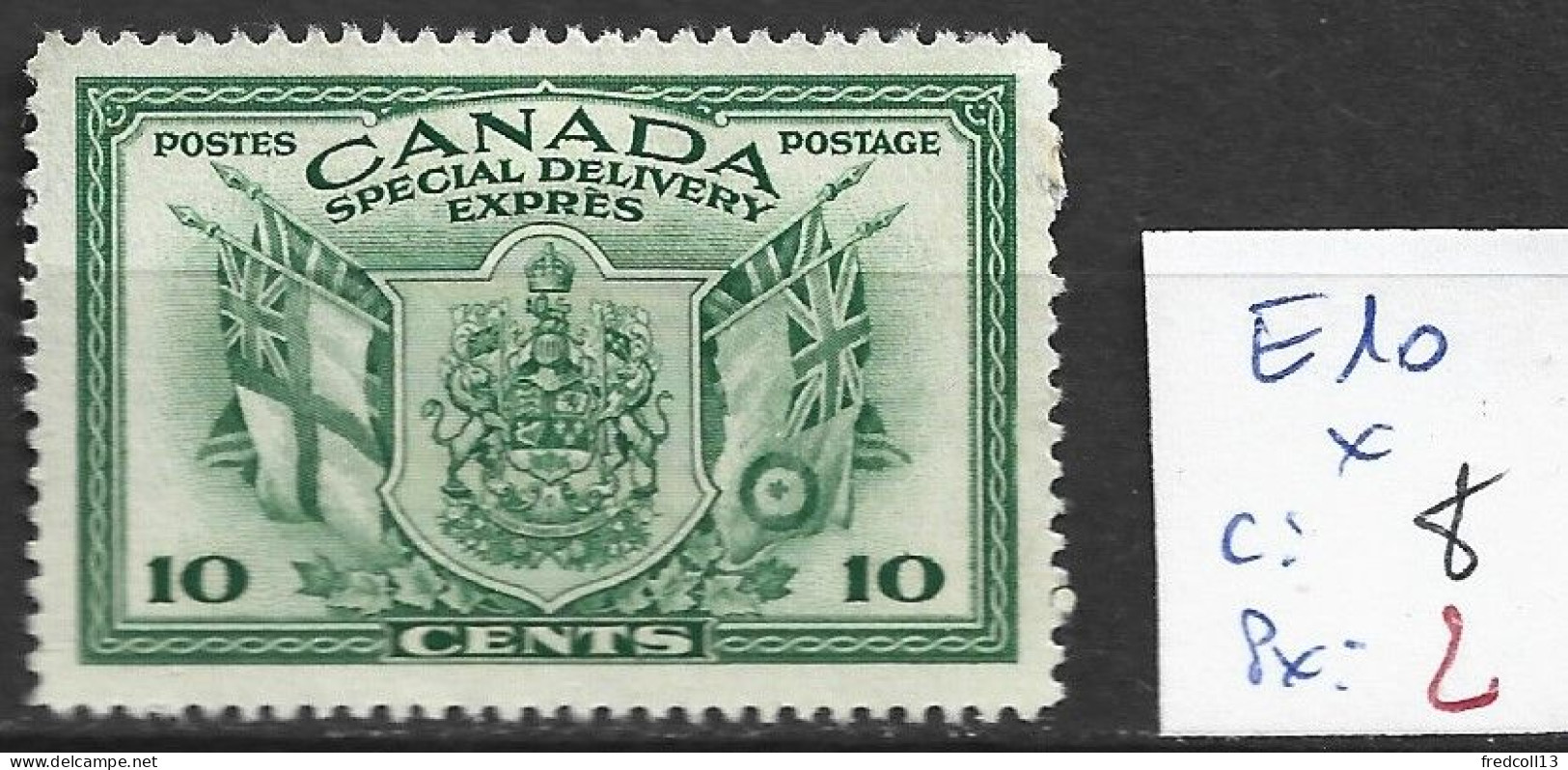 CANADA EXPRES 10 * Côte 8 € - Eilbriefmarken