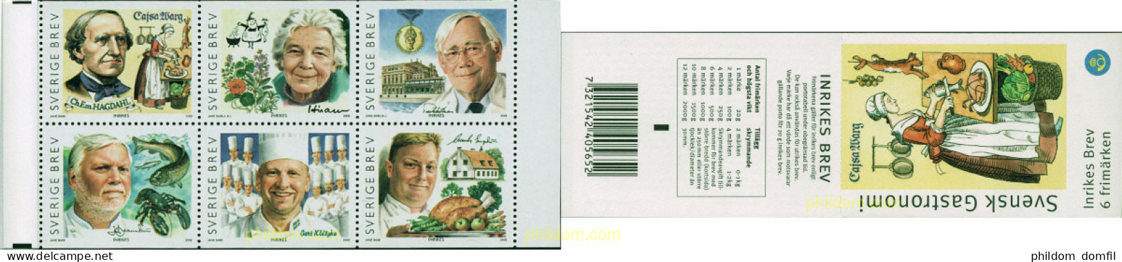 1795 MNH SUECIA 2002 GASTRONOMIA SUECA - Ongebruikt